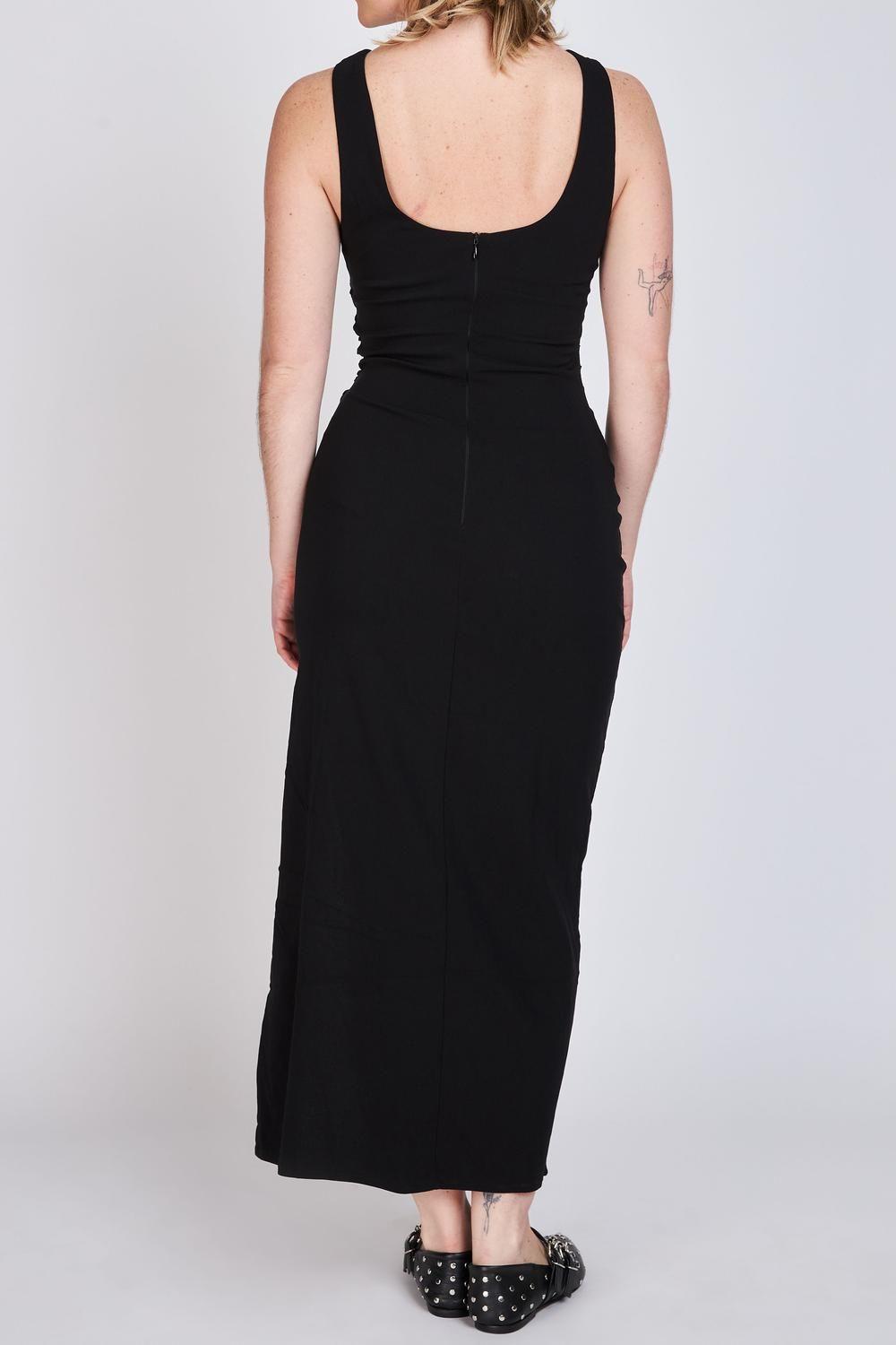 Vestido Ajustado Escote Bote Audrey Negro ATR by Eclipse-1
