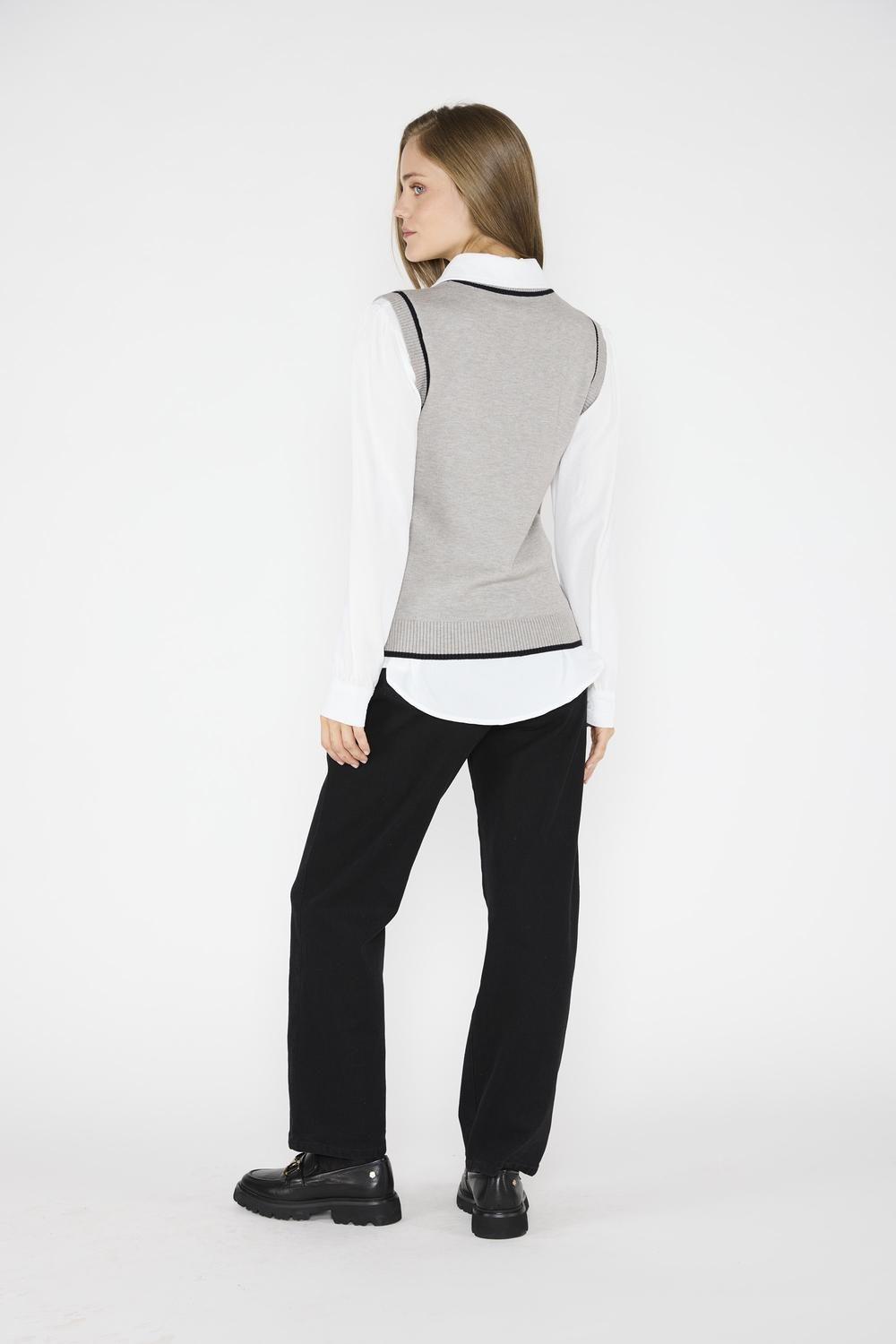 Sweater Vest Victoria Gris-2