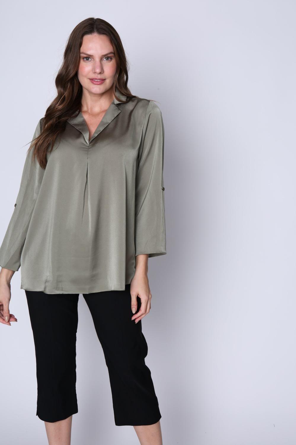 Blusa Marcela Verde Militar Woman-0