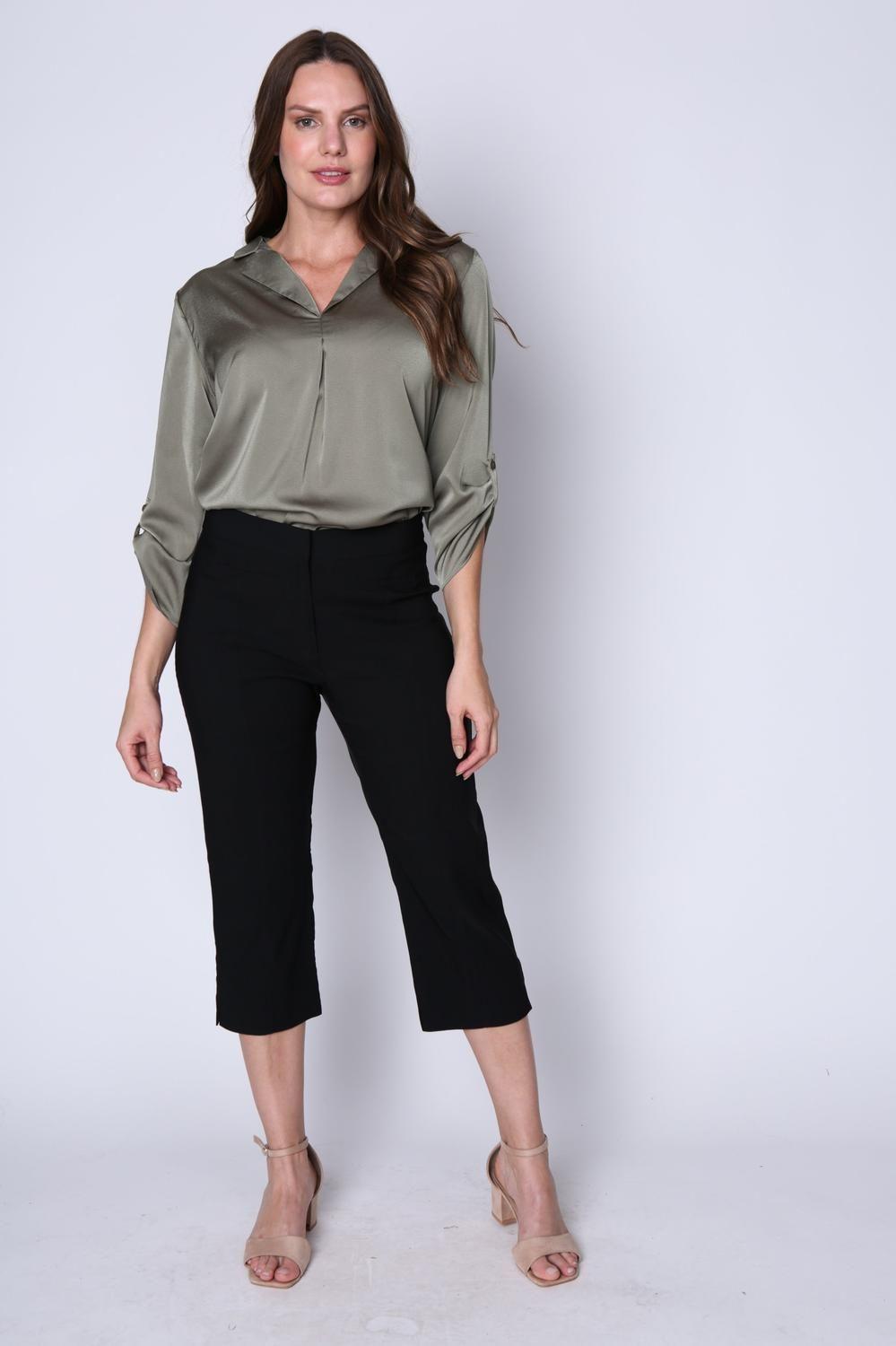 Pantalón Capri Negro Woman-0