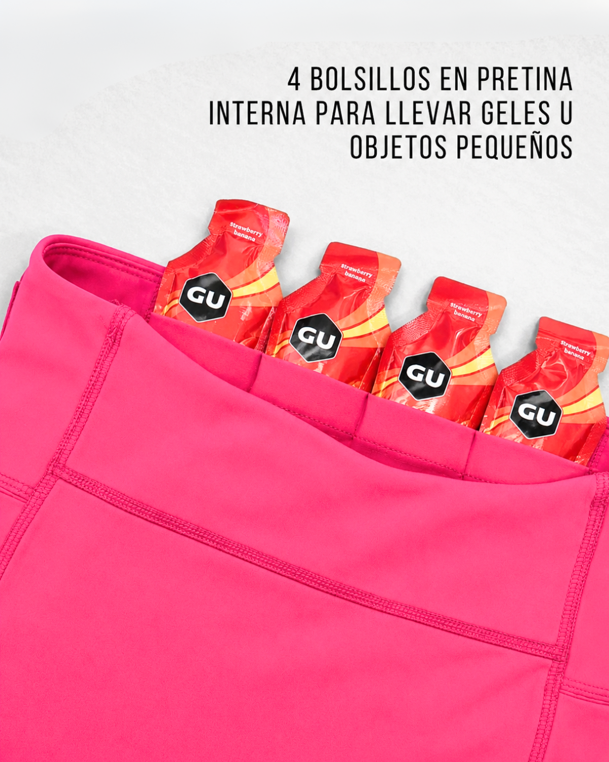Calza Running Técnica Mujer Valencia Fucsia-4