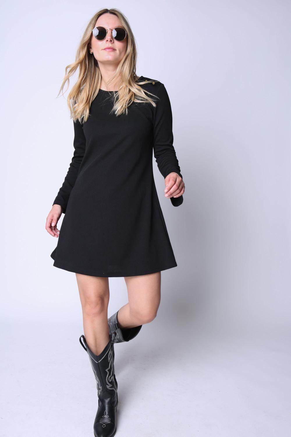 Vestido Isidora Negro Woman by Eclipse-3