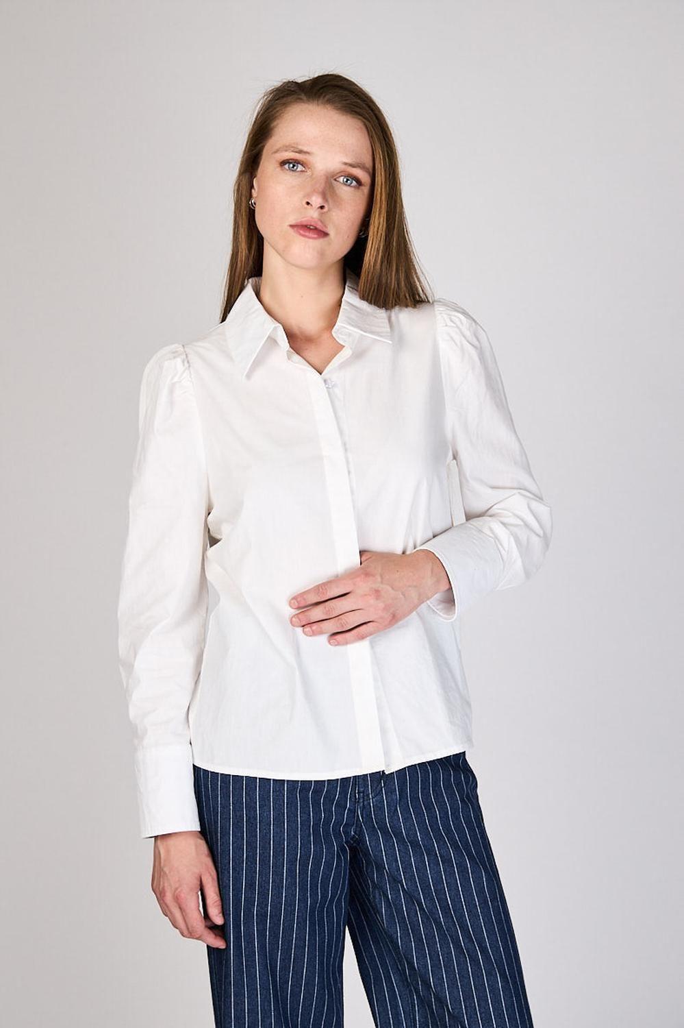 Blusa Blanca con Detalle en Hombro Antonia Eclipse-0