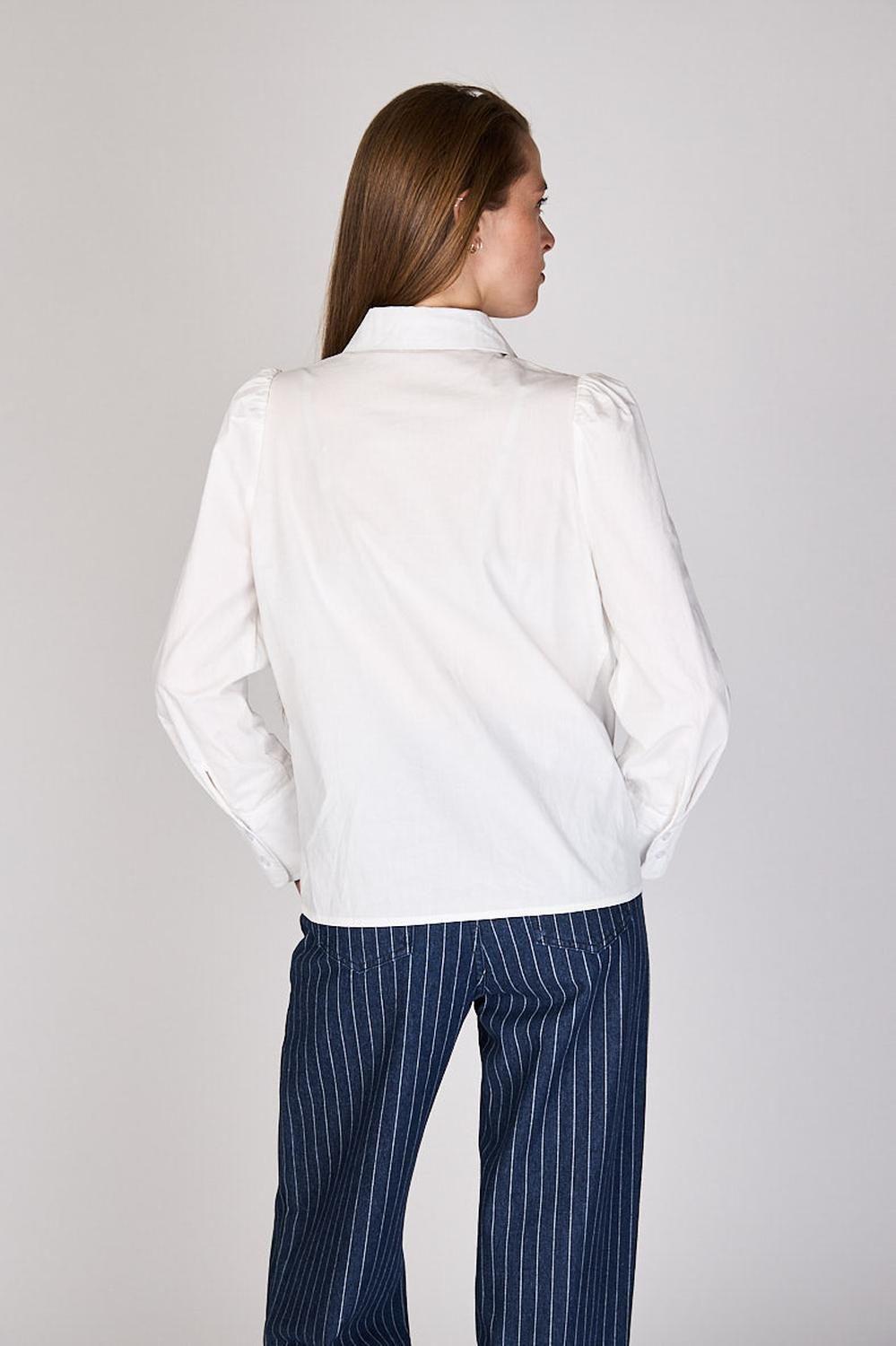 Blusa Blanca con Detalle en Hombro Antonia Eclipse-1