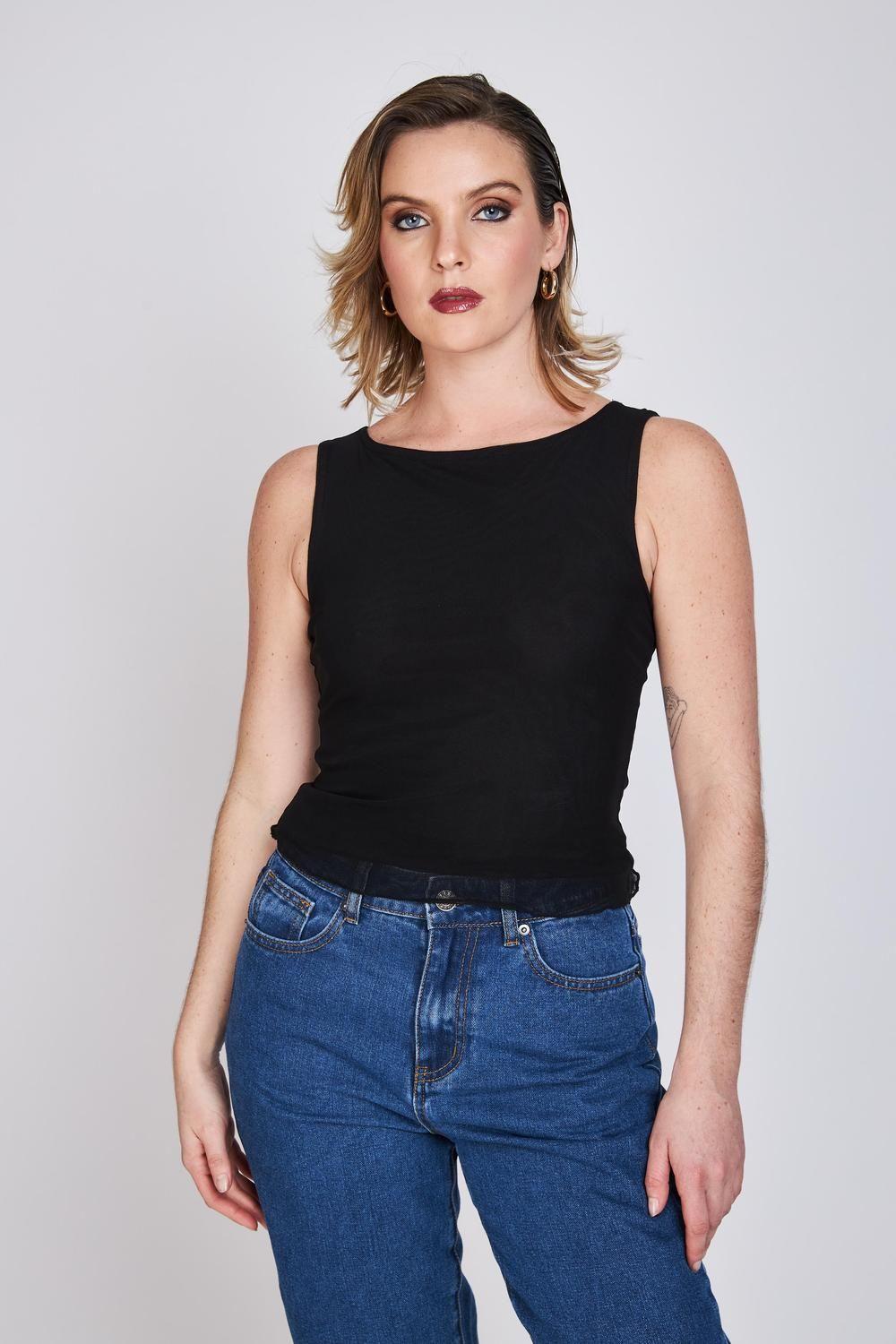 Polera Mesh Escote Bote Amy Negro ATR by Eclipse-0