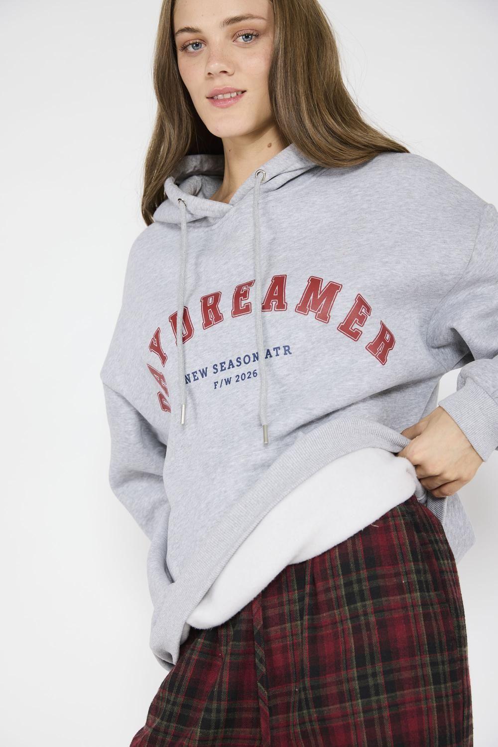 Polerón Hoodie Luciana Gris-1