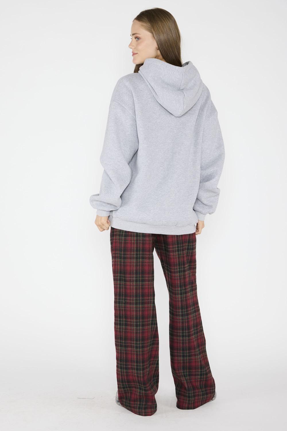 Polerón Hoodie Luciana Gris-2