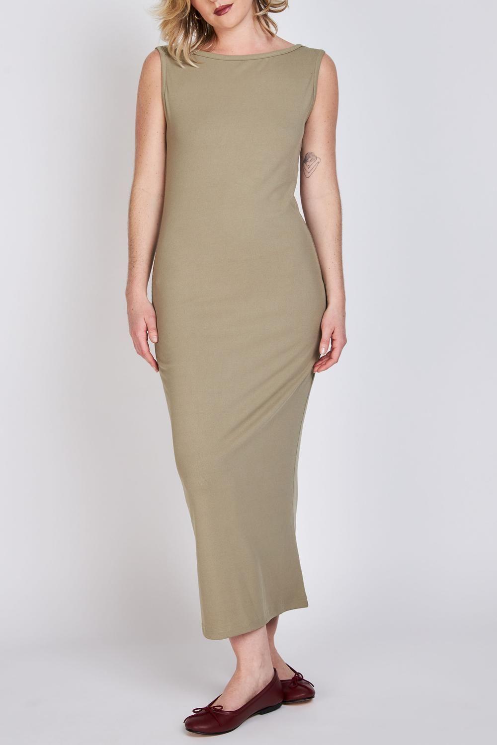 Vestido Escote Bote Liz Verde ATR by Eclipse-0