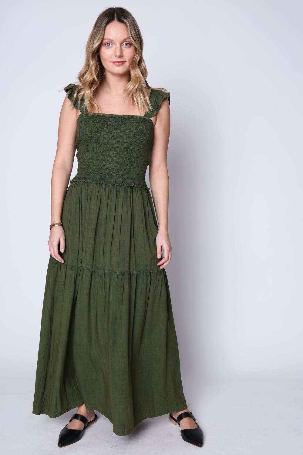 Vestido Julia Verde Militar Eclipse-0