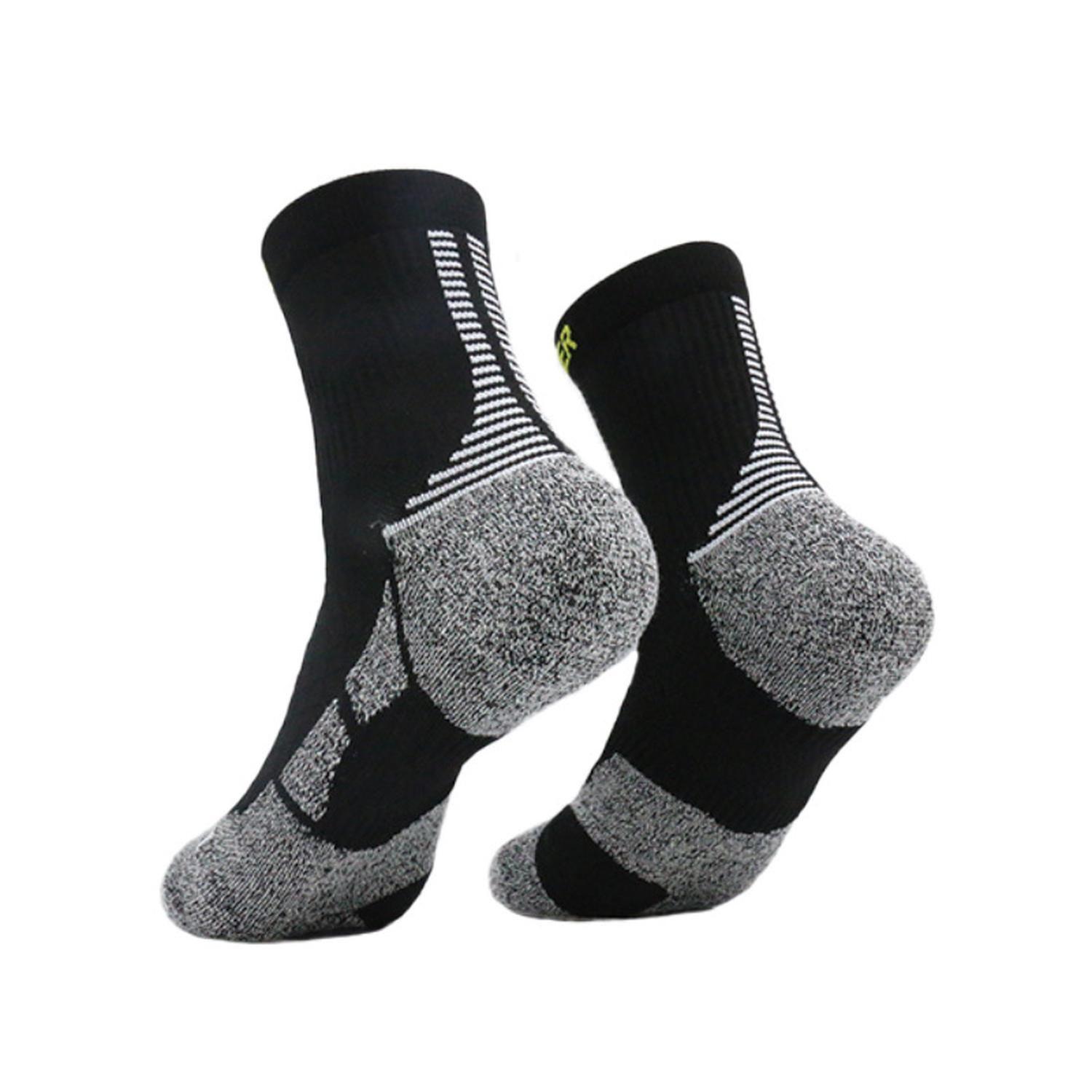 Calcetín de Running Finisher Pro Strider - Crew Negro-2