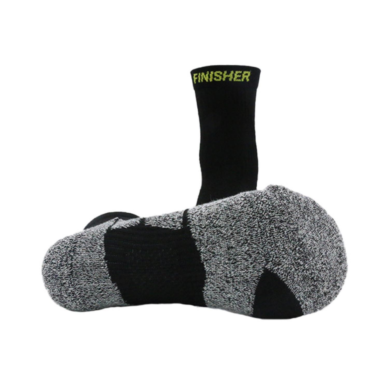 Calcetín de Running Finisher Pro Strider - Crew Negro-3