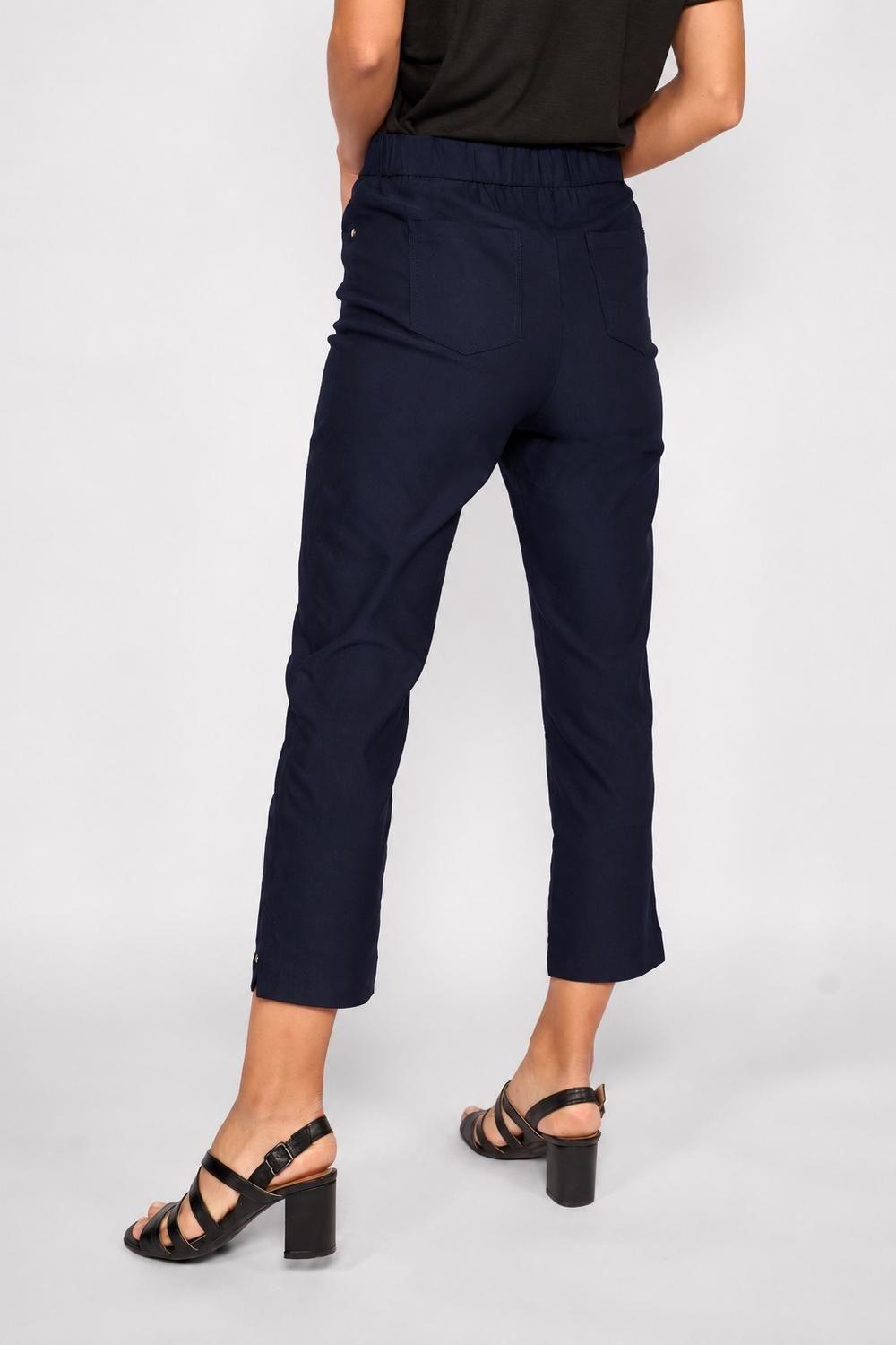 Pantalón Detalles Dorados Diana Azul-0