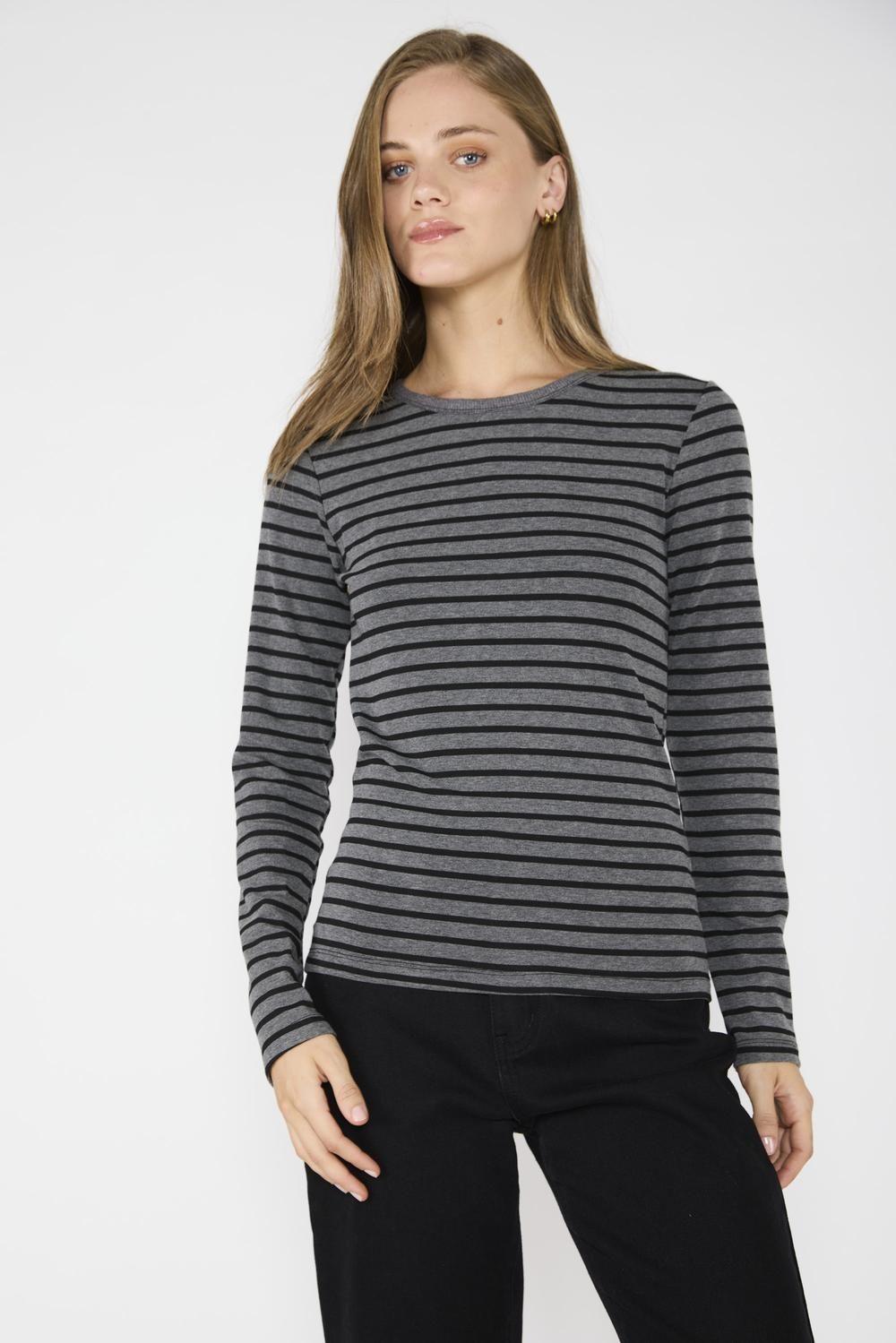 Polera Florencia Gris/Negro-0