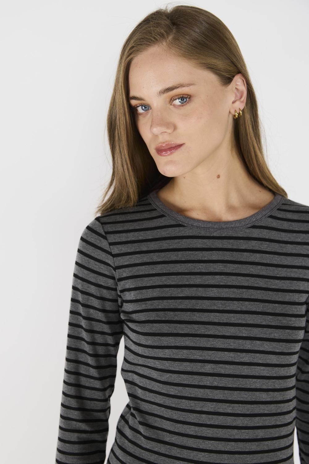 Polera Florencia Gris/Negro-1