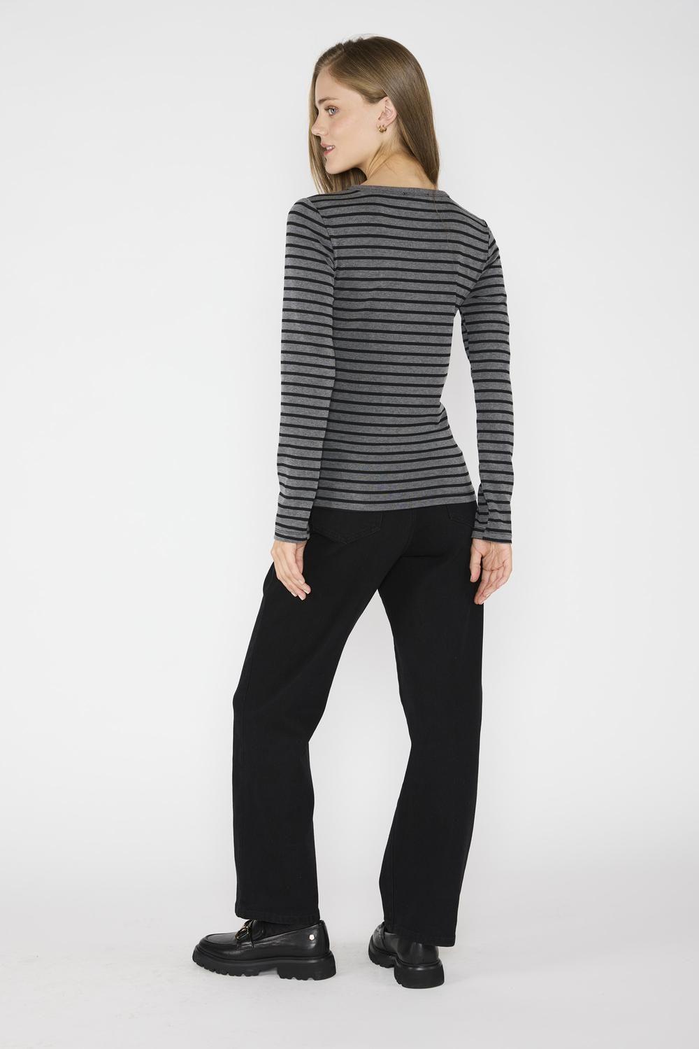 Polera Florencia Gris/Negro-2