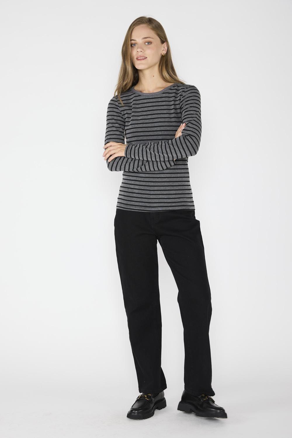 Polera Florencia Gris/Negro-3
