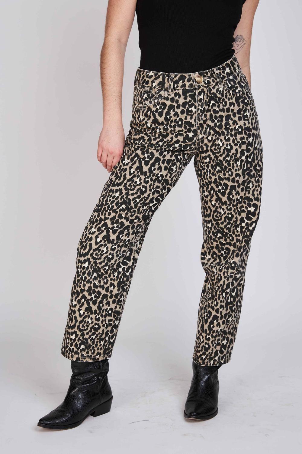 Jeans Straight Anastasia Animal Animal Eclipse-0