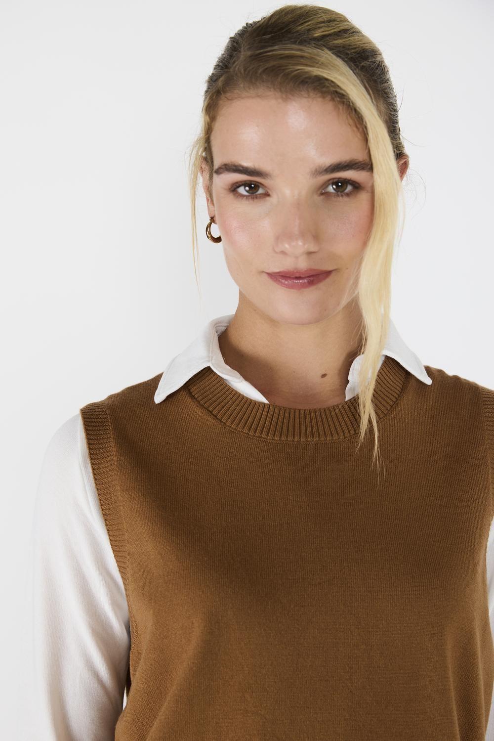 Vest Sweater Gabriela Café-2