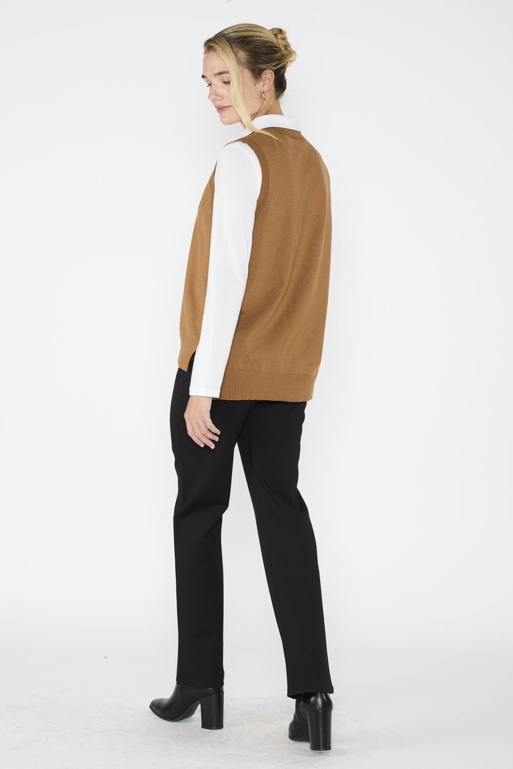 Vest Sweater Gabriela Café-3