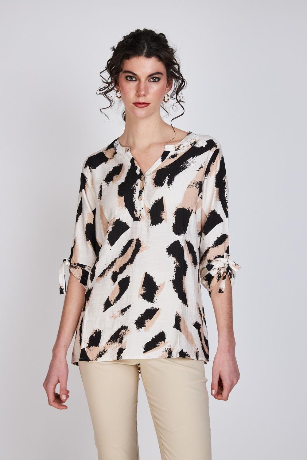 Camisa Manga Roll Up Marta Blanco Woman by Eclipse-0