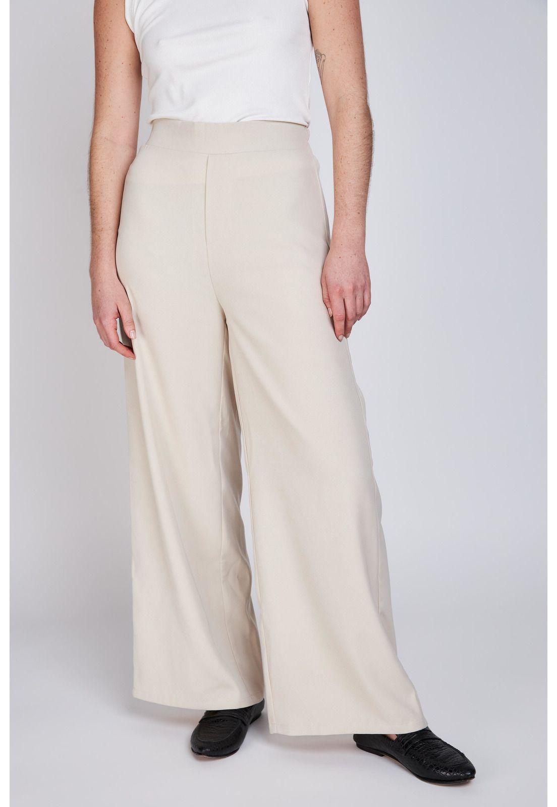 Pantalón Wide Leg Leticia Beige Eclipse-0