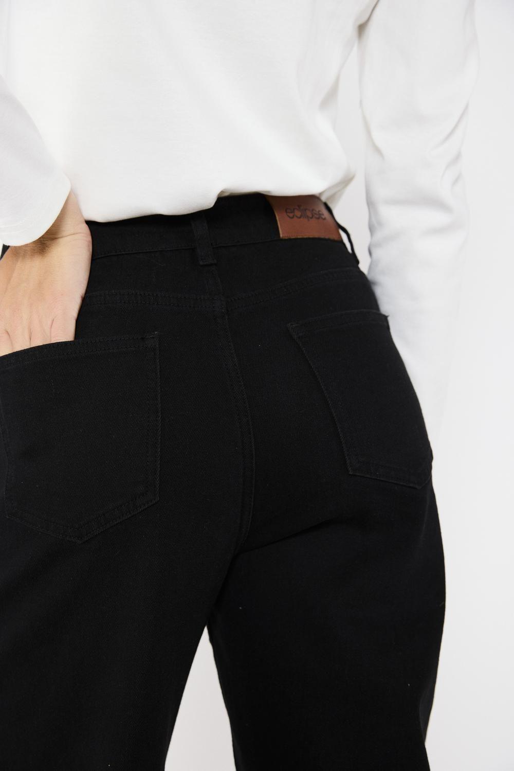 Jeans Straight Elasticado Sofía Negro-2