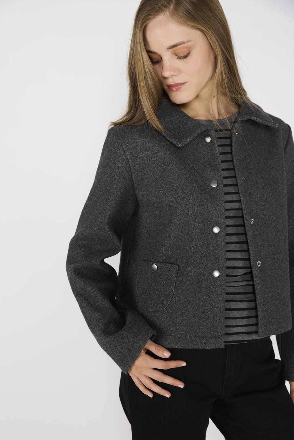 Casaca Paño Antonella Gris-2