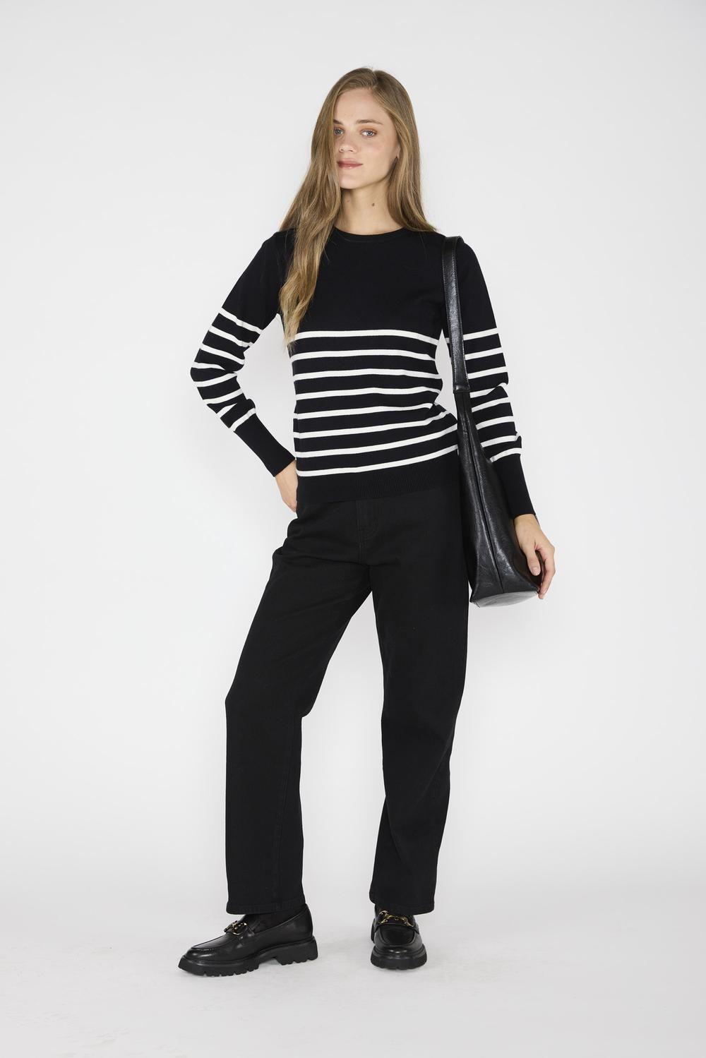 Tejido Mari Negro/Crudo-3