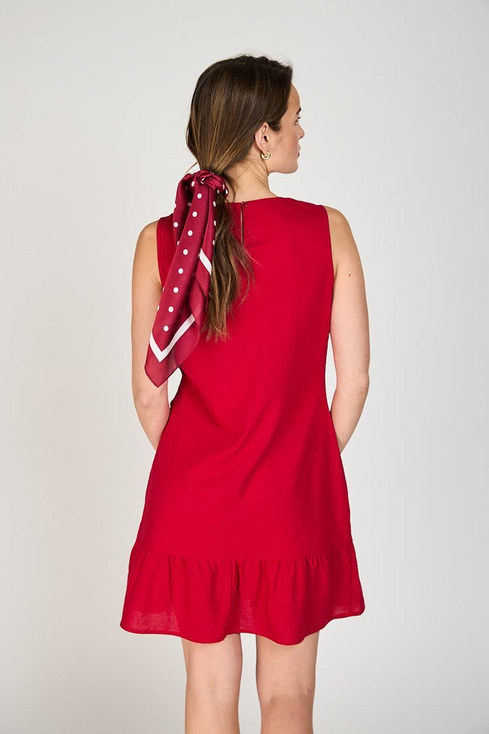 Pañuelo Emilia Satinado Rojo Eclipse-2