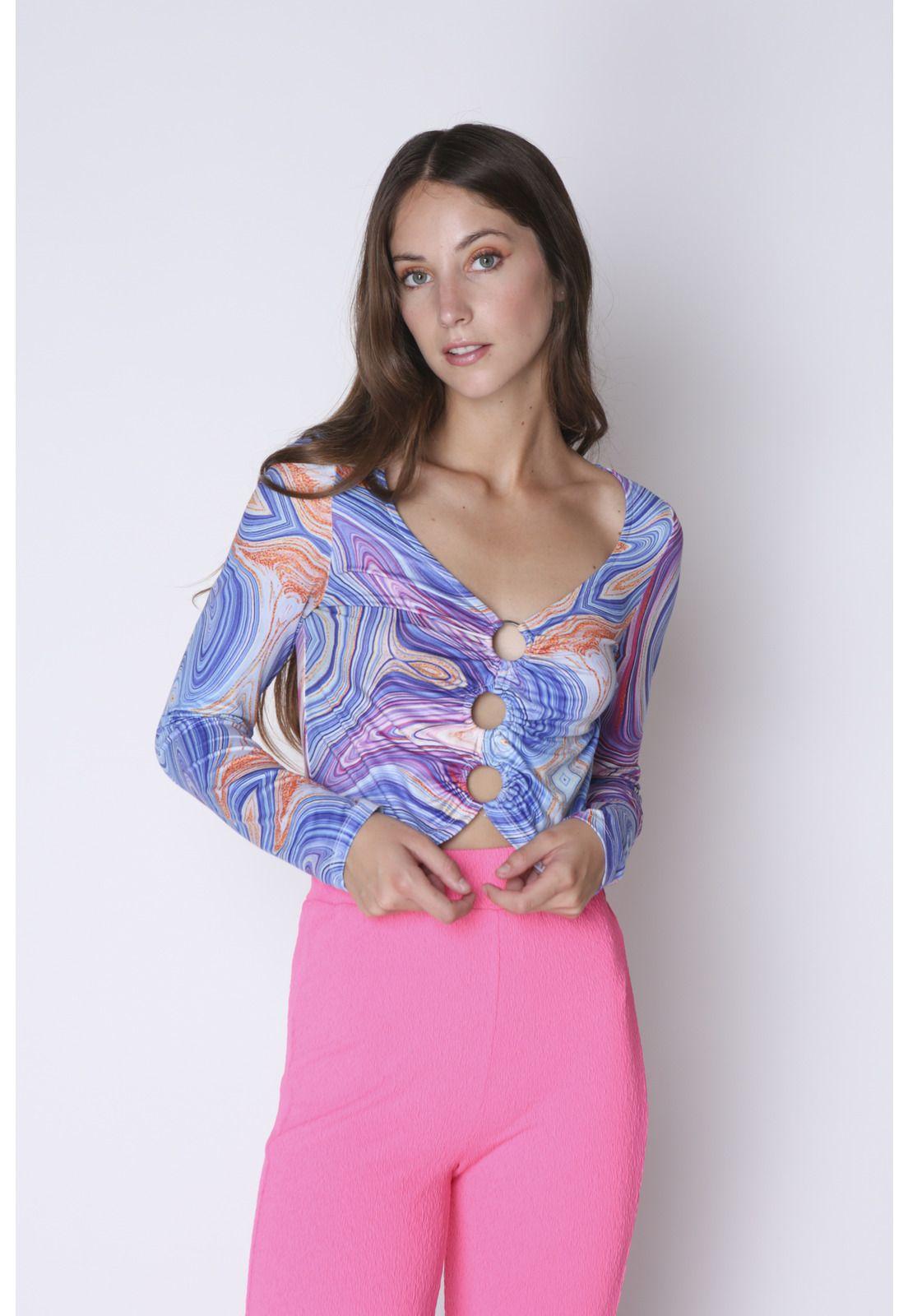 Polera Caro Azul Atrevida-0