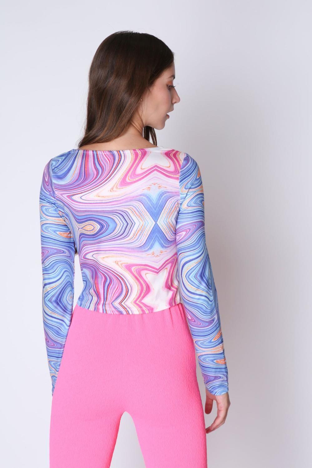 Polera Caro Azul Atrevida-1