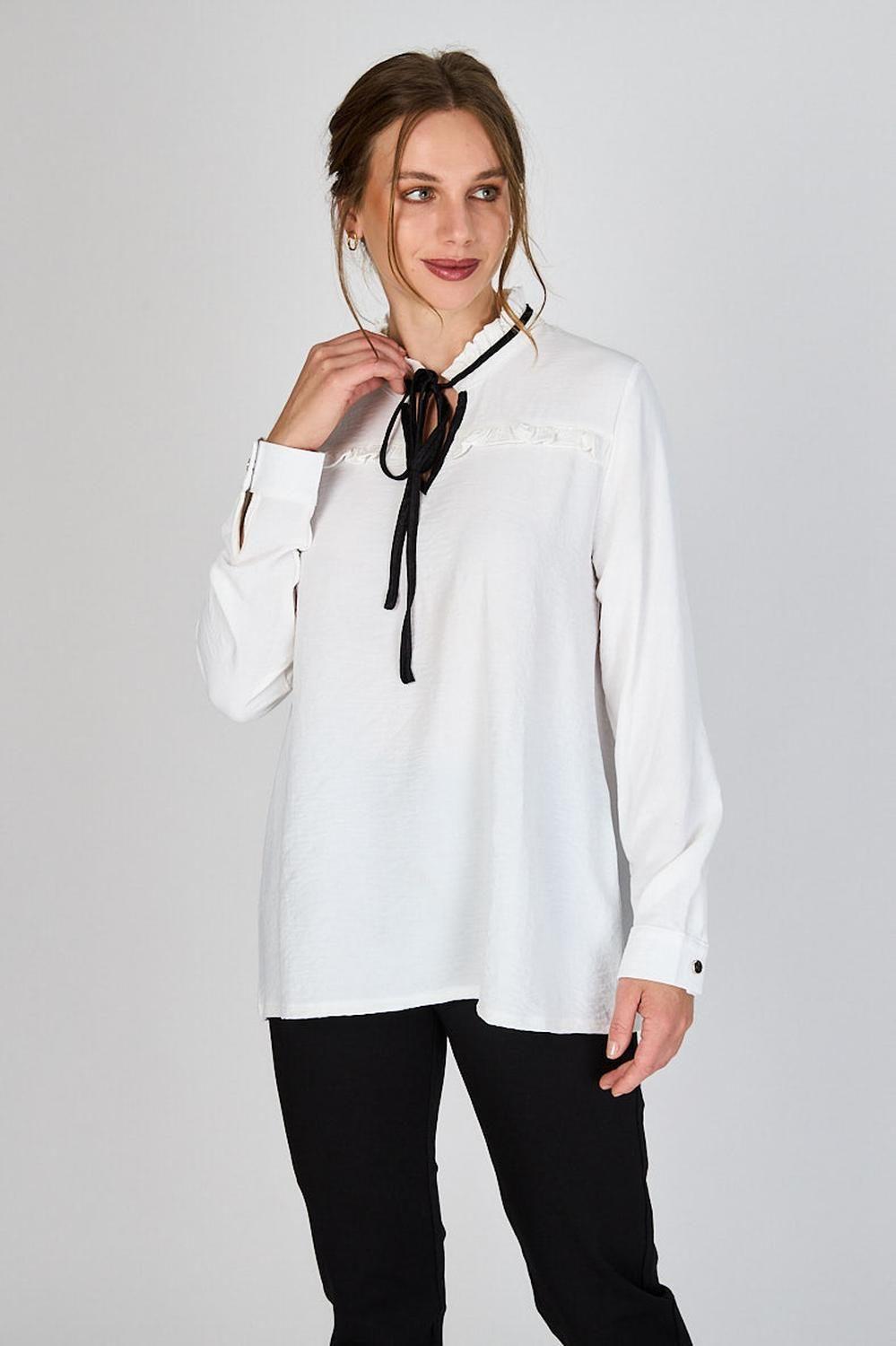 Blusa con Lazo Anastasia Crudo Woman by Eclipse-0