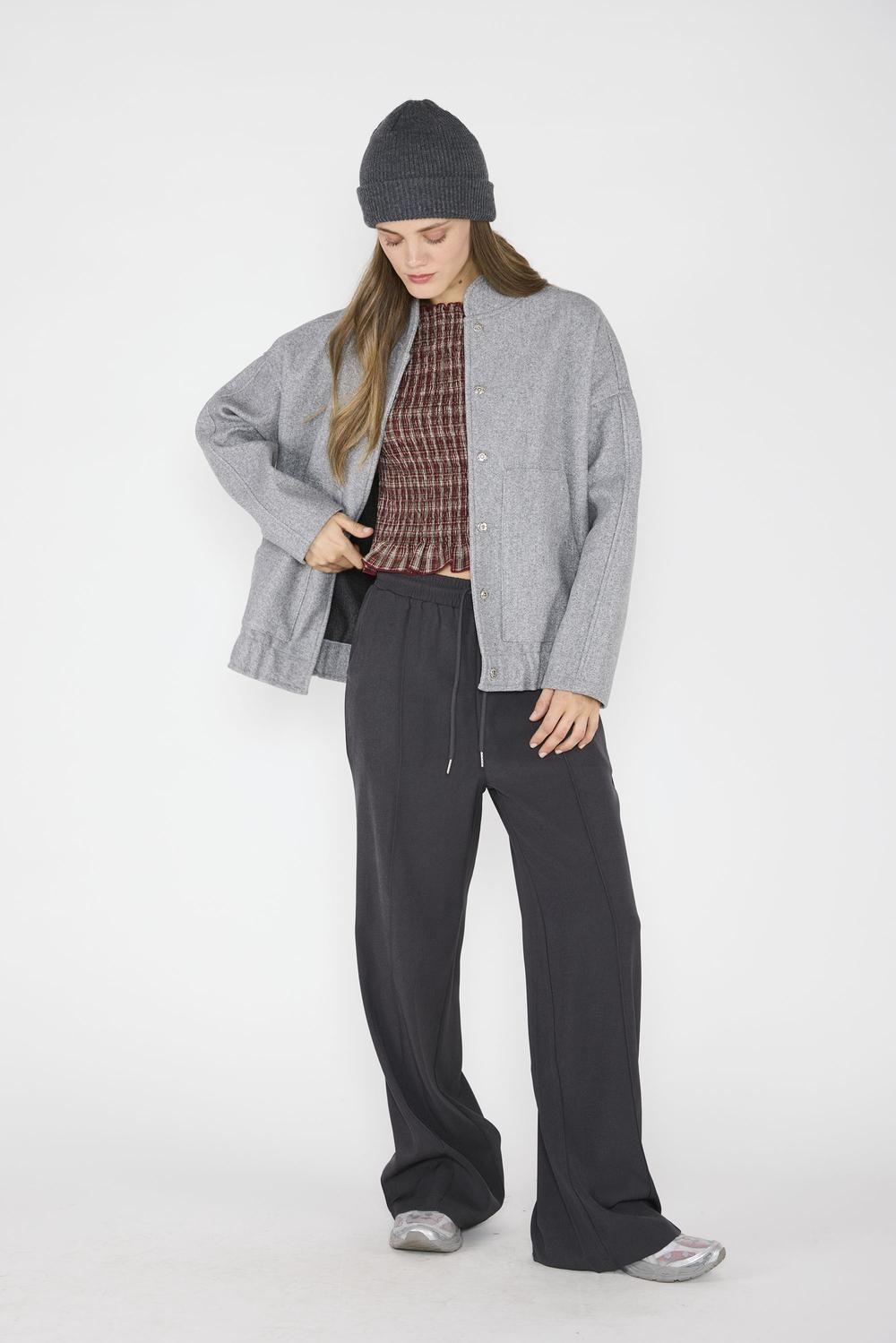 Chaqueta Bomber Alison Gris-2