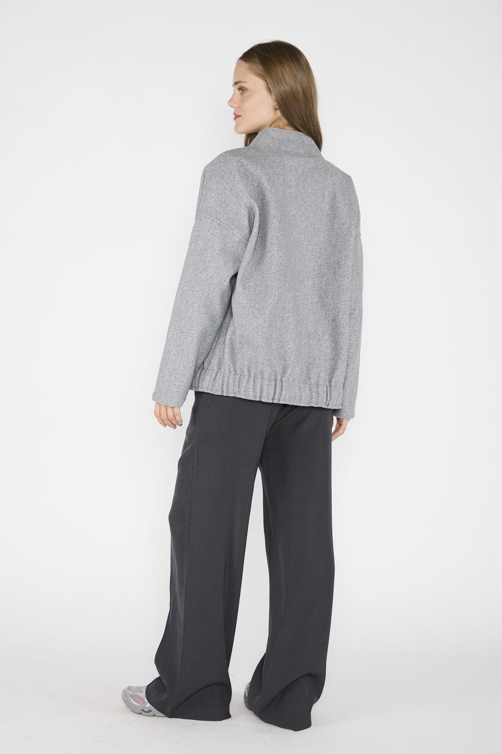 Chaqueta Bomber Alison Gris-3