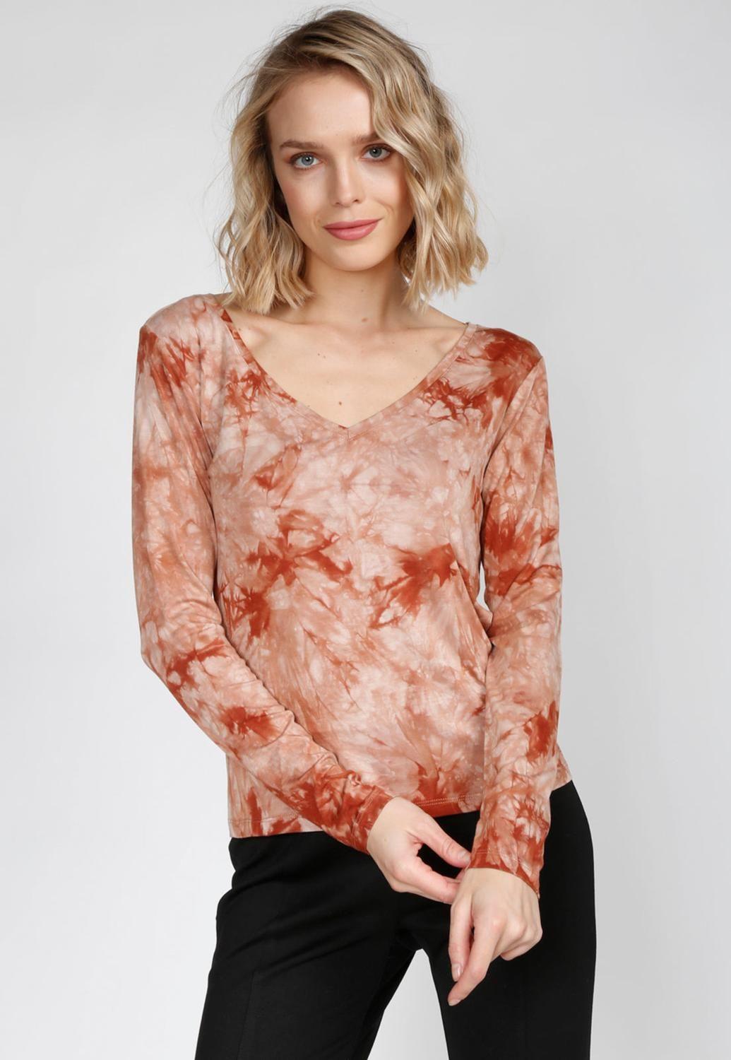 Polera Karen Terracota Eclipse-0