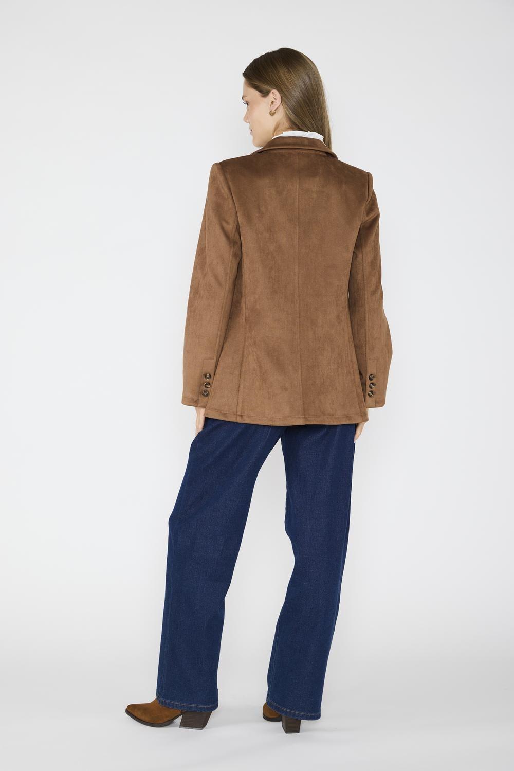 Blazer Suede Julieta Caramelo-2