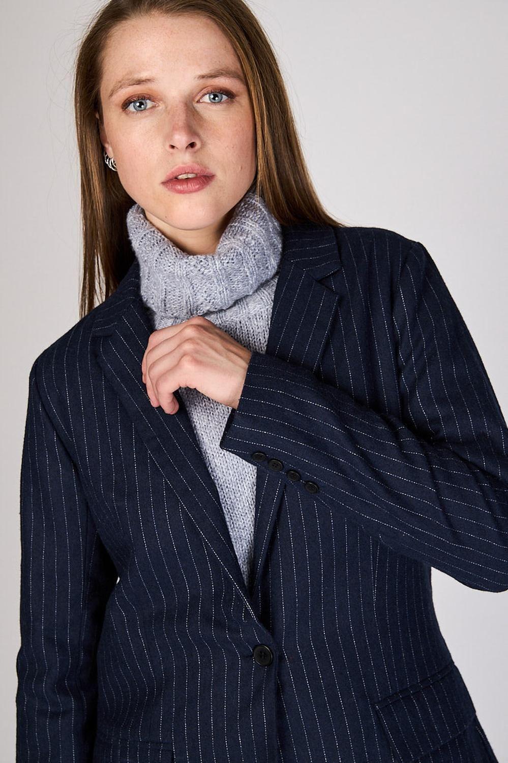 Blazer Listado Mia Azul Marino Eclipse-2