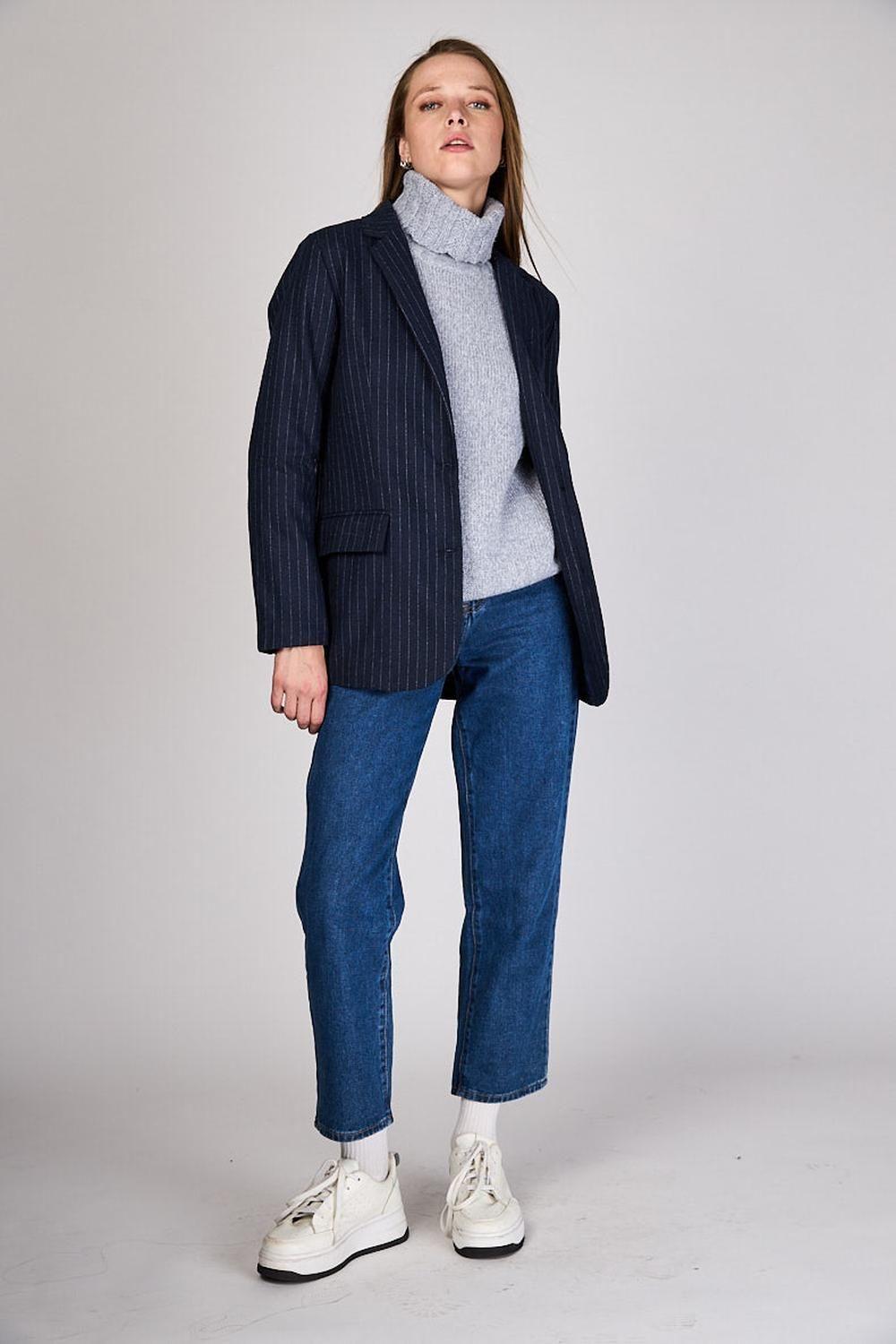 Blazer Listado Mia Azul Marino Eclipse-3