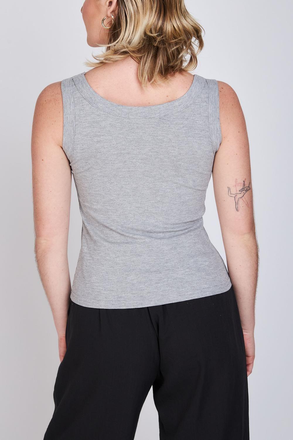 Polera Rib Musculosa Lara Gris Eclipse-2