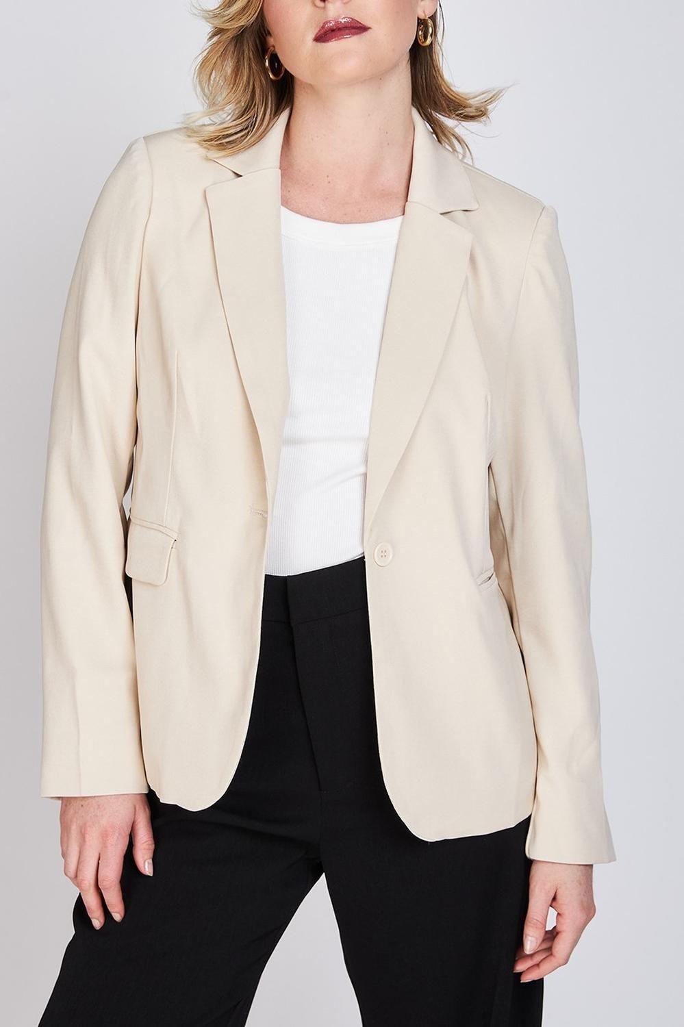 Blazer Clásico Leticia Beige Woman by Eclipse-0