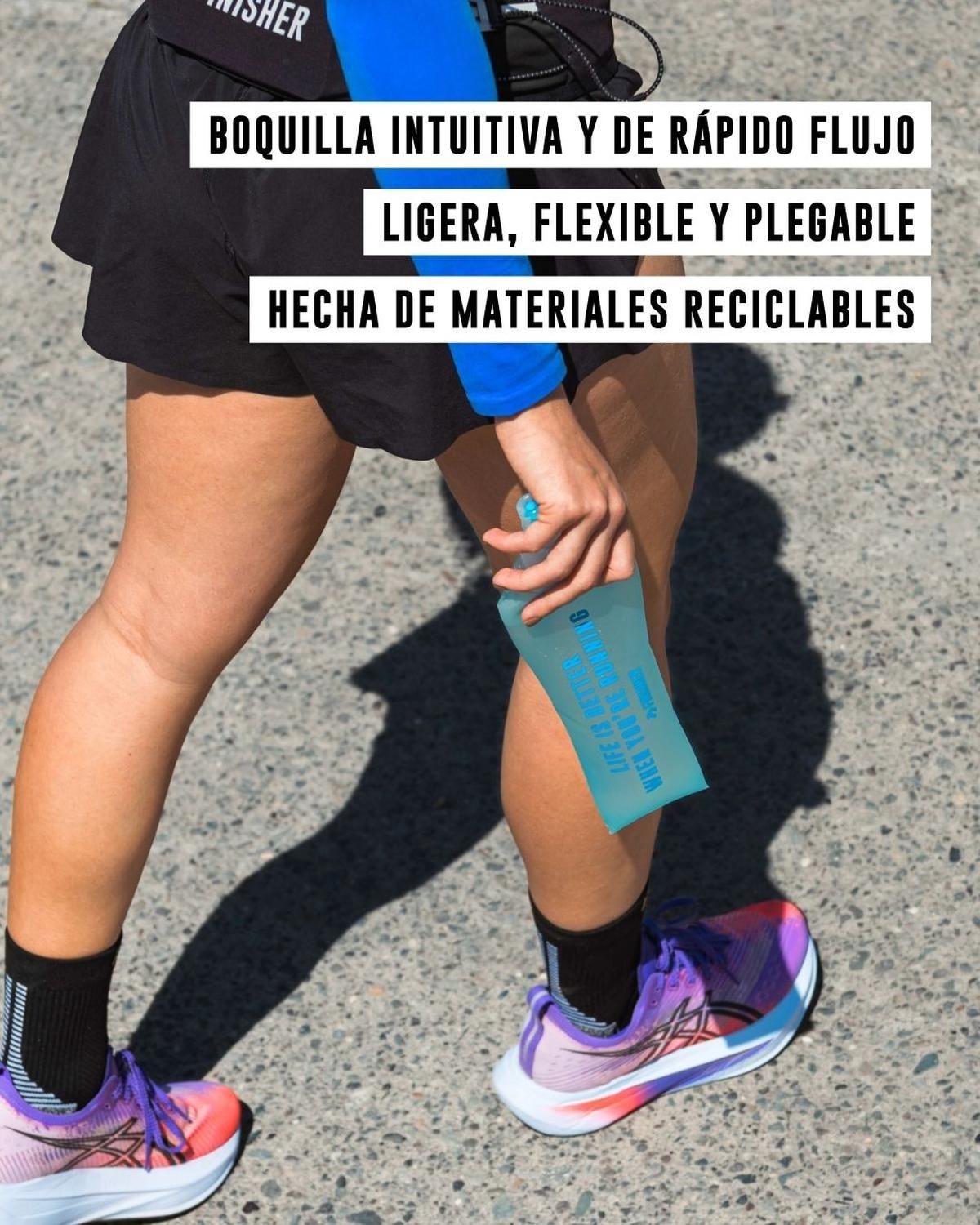 Botella Running Soft Flask 500cc Azul-3