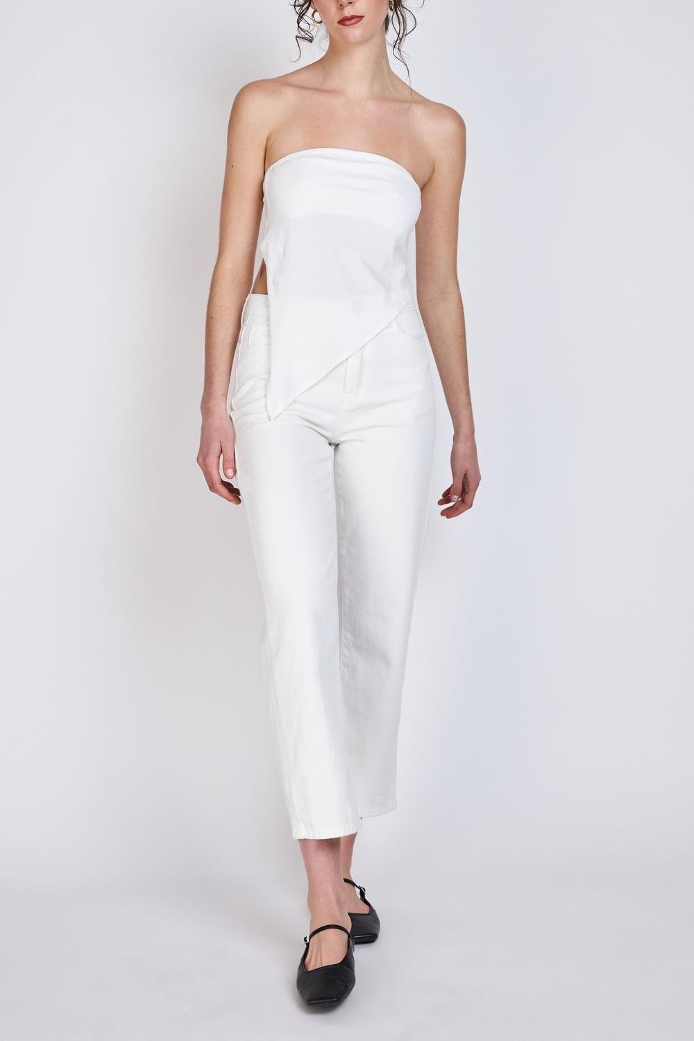 Top Strapless Asimétrico María Blanco ATR by Eclipse-0