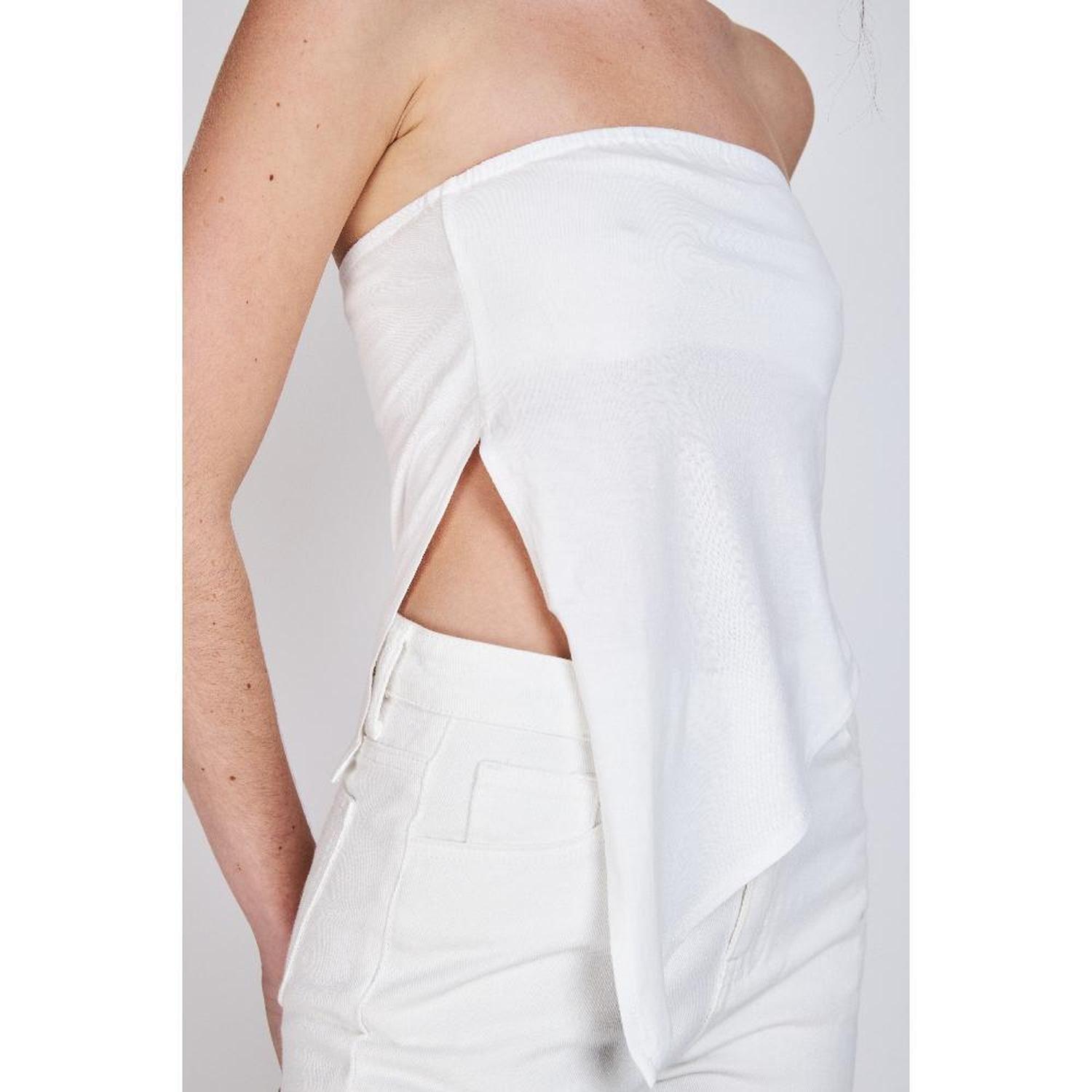 Top Strapless Asimétrico María Blanco ATR by Eclipse-3