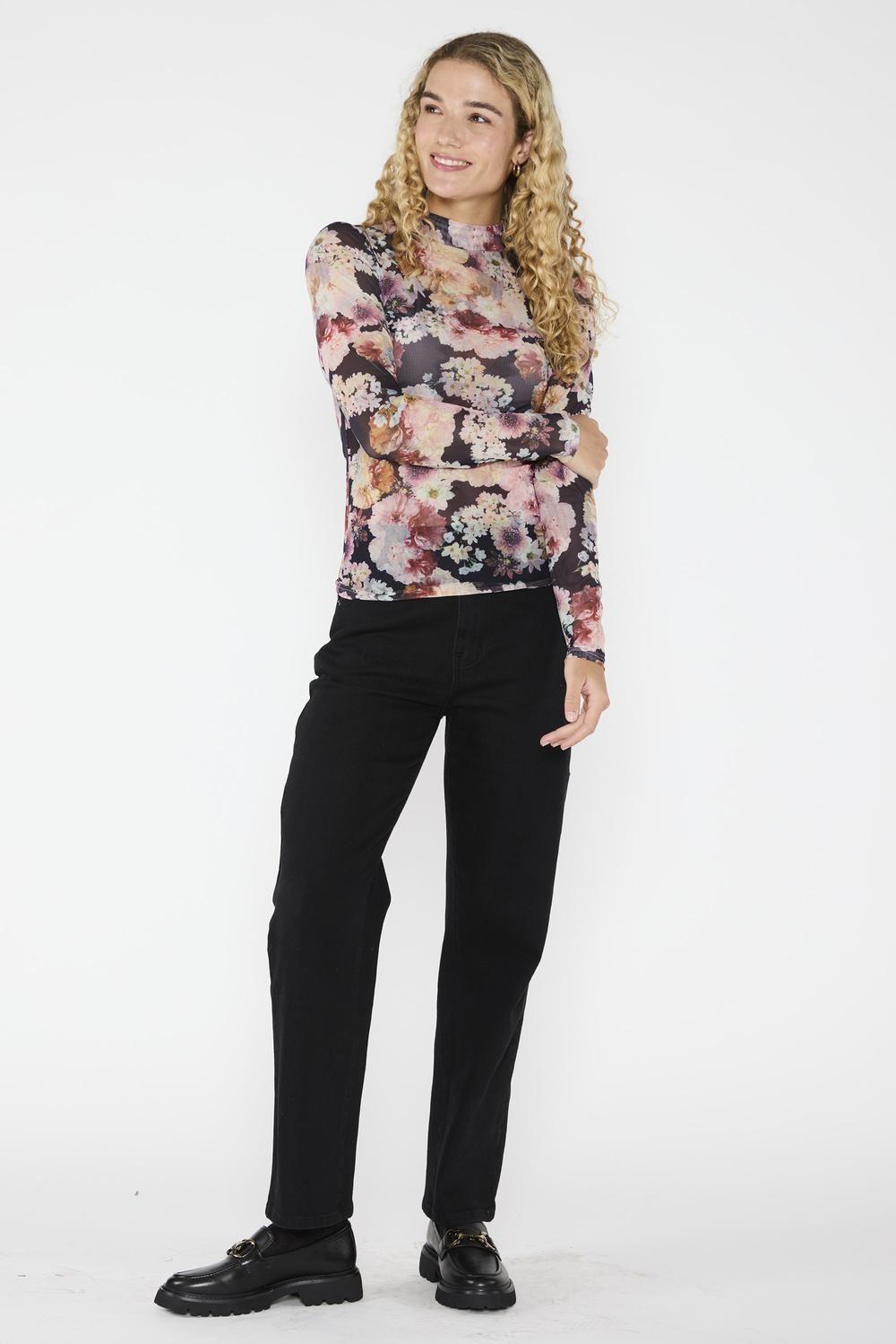 Polera Mesh Sofía Burdeo-3