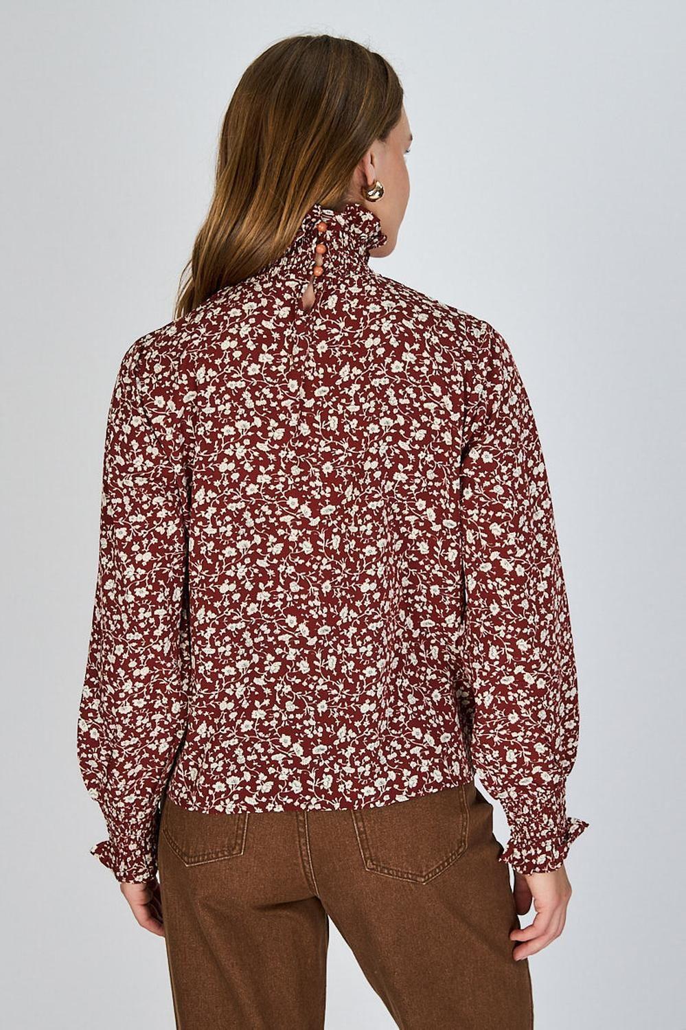Blusa Floreada Renata Burdeo Eclipse-1