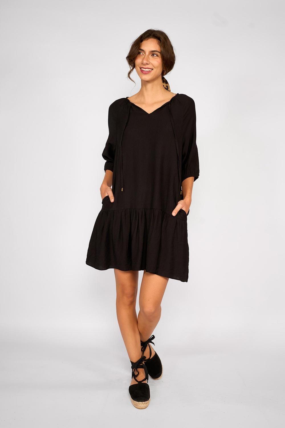 Vestido Corto Mara Negro-1
