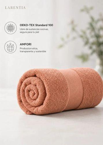 Toalla De Mano + Toalla De Baño Grande 100% Algodon Suave Blanco Lisa-4
