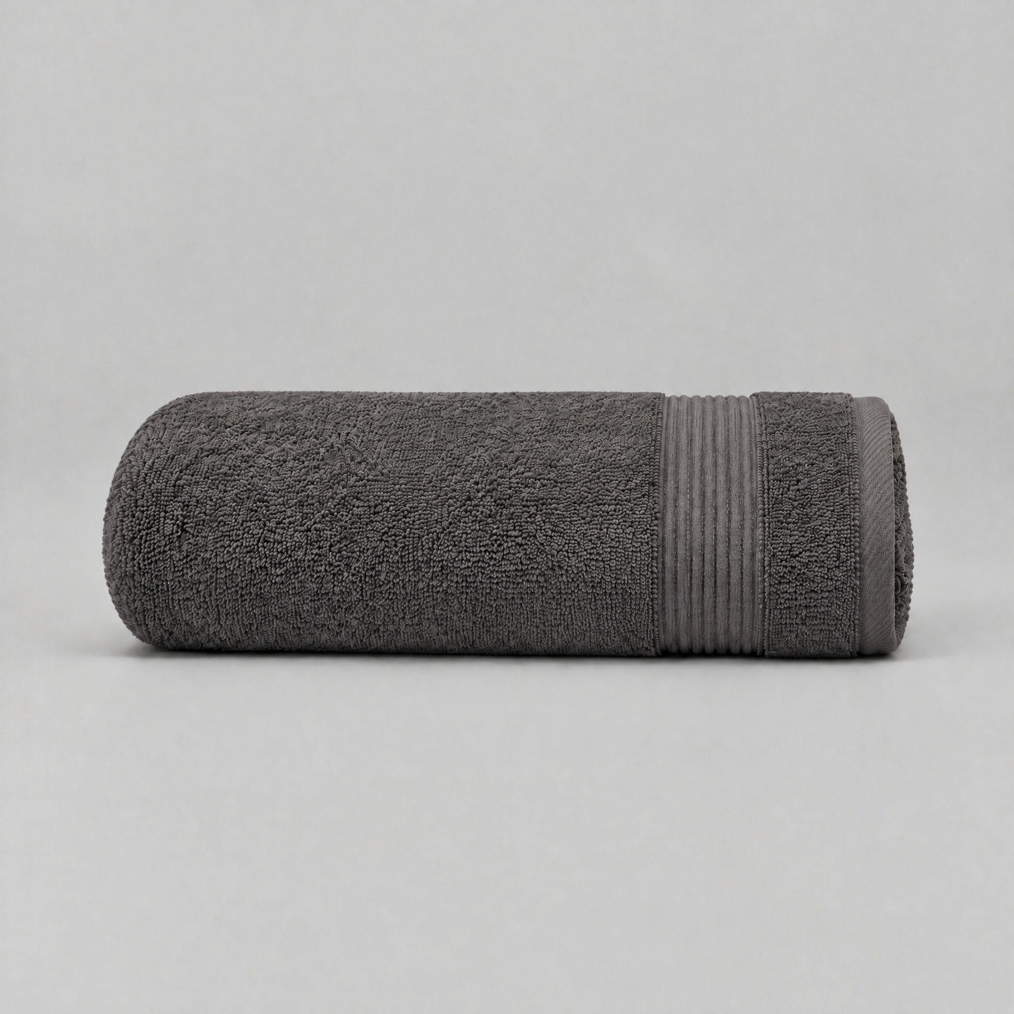 Toalla De Mano 50x90cm Algodón 550g Super Suave Absorbente Gris-0