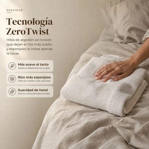 Toalla De Baño Algodón Grande 70x140 Cm 550g Super Suave Absorbente Con Colgador Color Ocre Marrón-3