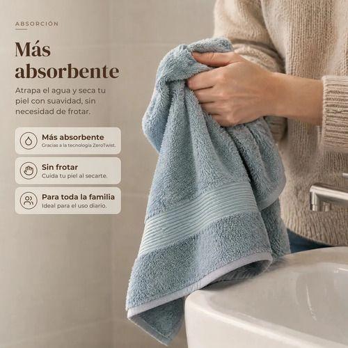 Toalla De Baño Algodón Grande 70x140 Cm 550g Super Suave Absorbente Con Colgador Color Ocre Marrón-5